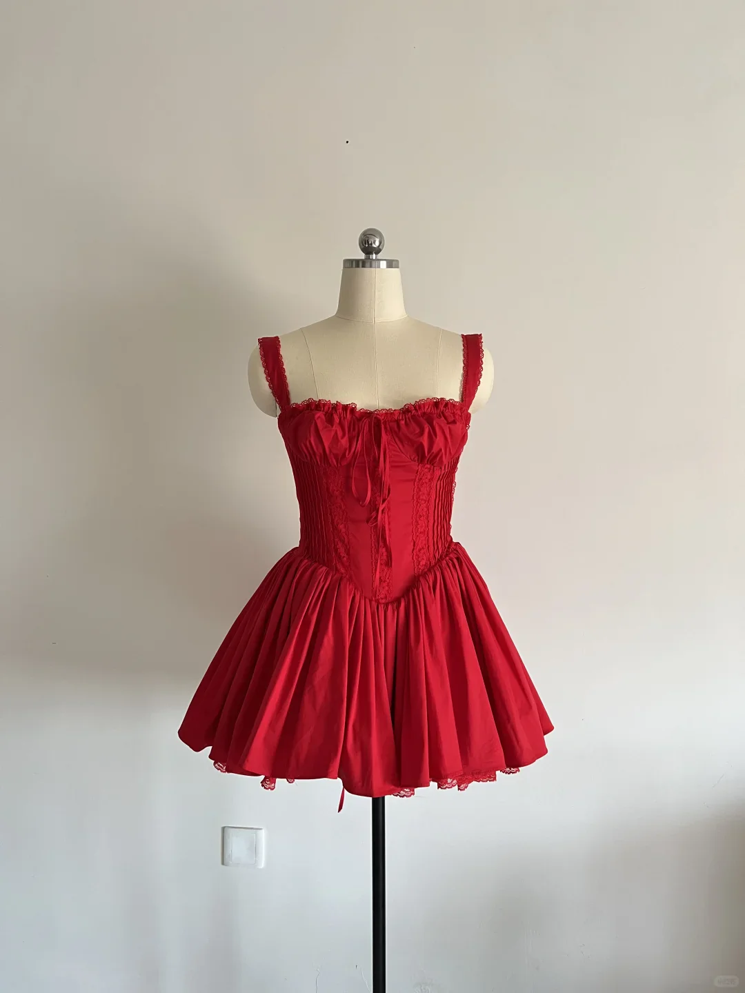 Cute A line Square Neck Red Lace Short Homecoming Dress Summer Middle School Formal 8th Grade Hoco Dresses Summer Holiday Dress Birthday Outfits W995 - Deanwangkt