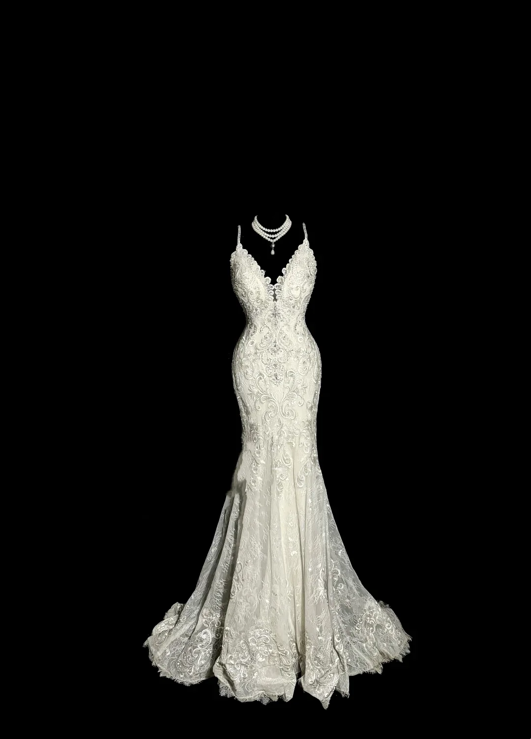 Vintage Bridal Dress Mermaid Spaghetti Straps Lace Long Wedding Dress Retro Wedding Dresses Modest Wedding Gowns W877 - Deanwangkt