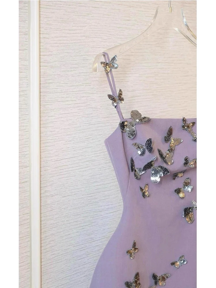 Cute Ball Gown Spaghetti Straps Light Grape Formal Homecoming Dresses 8th Grad Dance Graduation Dress Short Hoco Dresses DH2639 - Deanwangkt