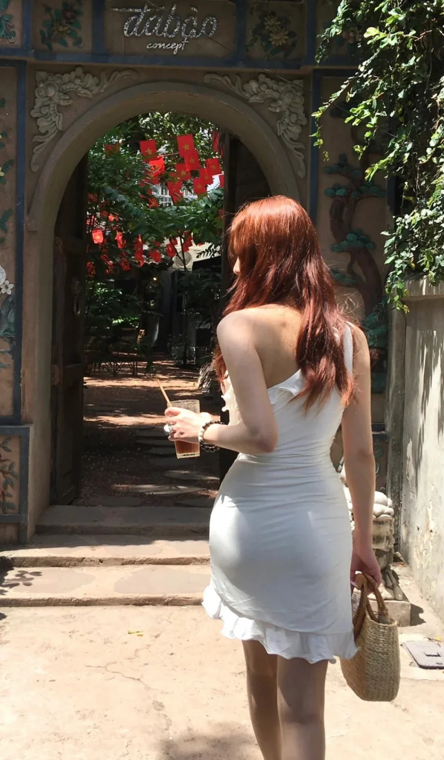 Sexy One Shoulder Bodycon Chiffon Short Birthday Dresses White Homecoming Dresses DP3009 - Deanwangkt