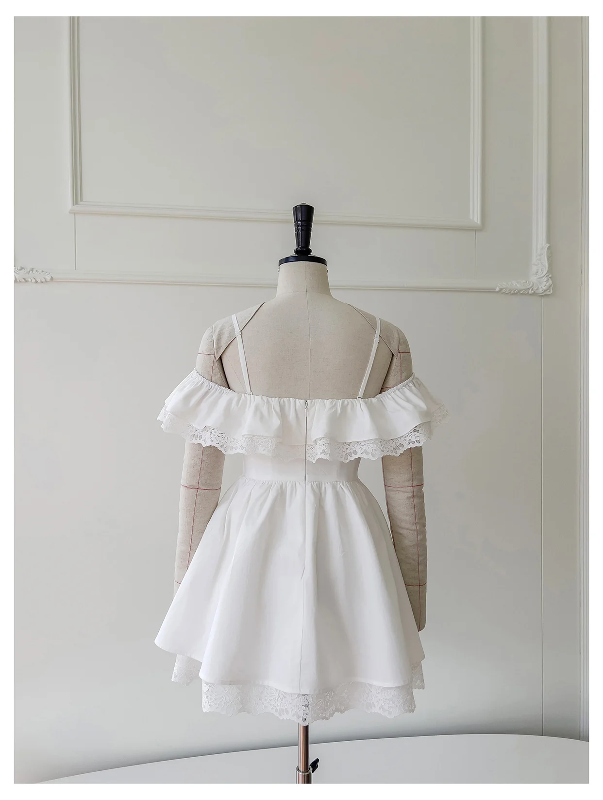 Pretty A line Off The Shoulder White Short Formal Homecoming Dresses Middle School Short 21st Birthday Outfits Graduation Dress Mini Cocktail Dresses DH2308 - Deanwangkt