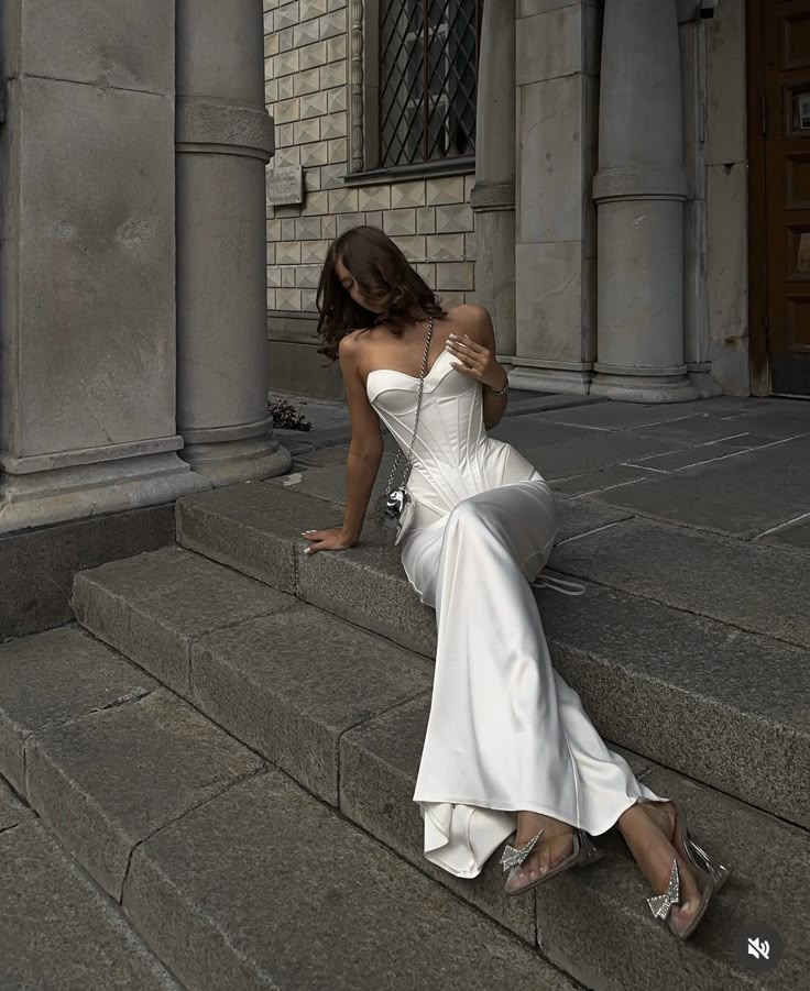 Pretty Sheath Sweetheart White Night Dinner Evening Dresses Formal Summer Wedding Guest Dresses Wedding Guest Outfits DP2197 - Deanwangkt