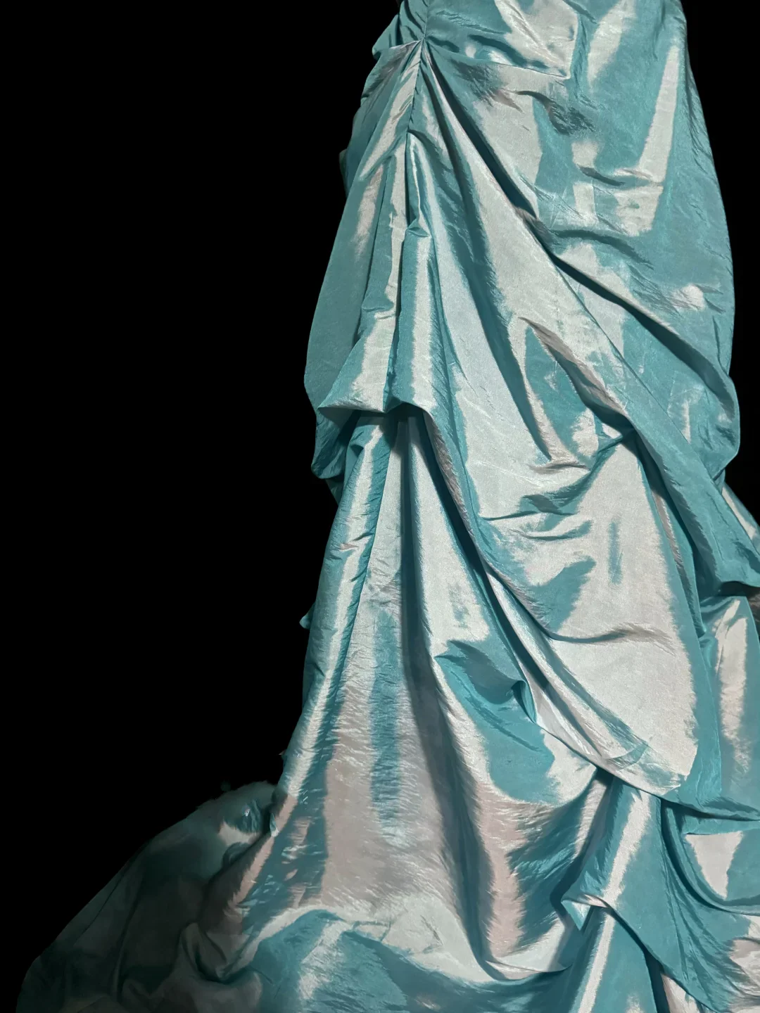 Pretty Ball Gown Sweetheart Blue Taffeta Long Quinceanera Dress Formal Gowns Vestido De 15 Anos Sweet 16 Dress W841 - Deanwangkt