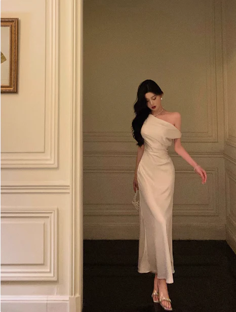 Classy Mermaid White Off The Shoulder 18th Birthday Dress Party Gown 18th Birthday Outfits Birthday Dress Ideas For Women DP577 - Deanwangkt