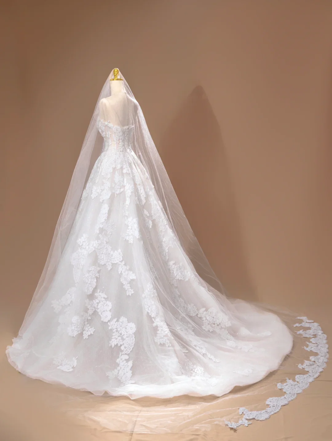 Princess Bridal Dress Ball Gown Sweetheart Lace White Wedding Dress With Appliques Wedding Dresses Modest Wedding Gowns DH1762 - Deanwangkt