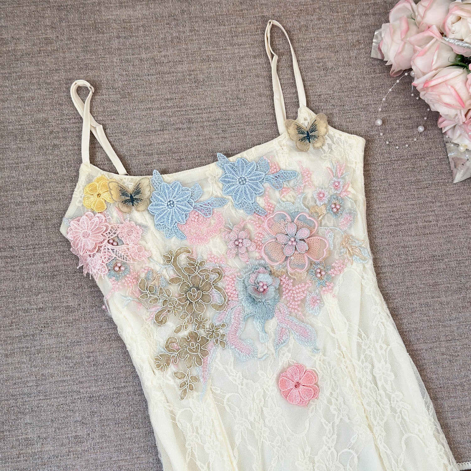 Sexy Mermaid Spaghetti Straps Lace Birthday Party Dress Summer Holiday Outfits For Women DP0132 - Deanwangkt