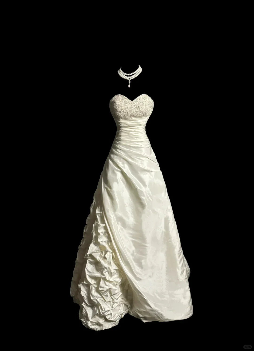 Vintage Wedding Dress Ball Gown Sweetheart Ivory Taffeta Long Wedding Dresses Retro 1970s Bridal Gowns DP2067 - Deanwangkt