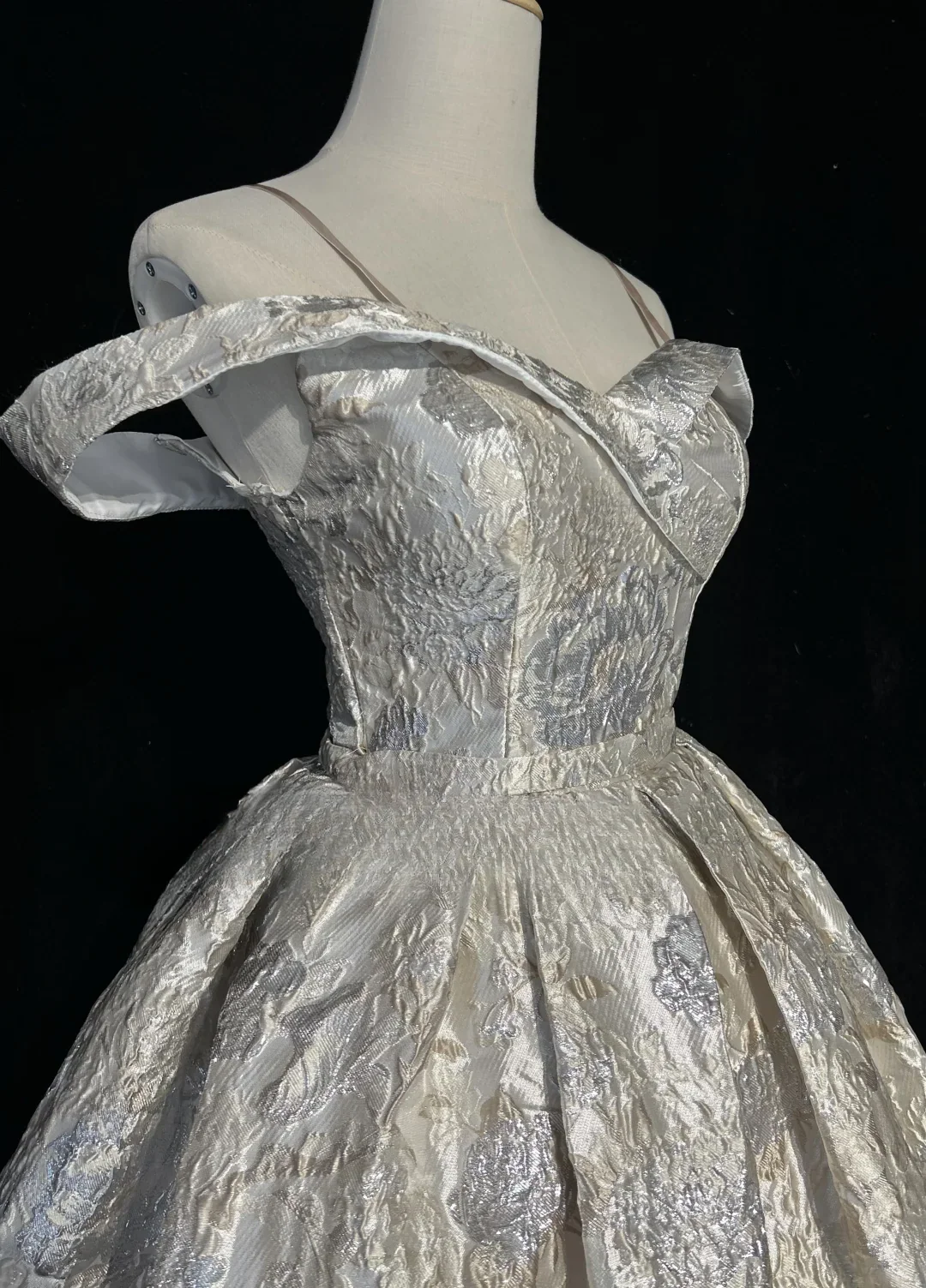 Cute Ball Gown Spaghetti Straps Silver Gray Mini Short Formal Homecoming Dresses Party Short Prom Dress Hoco Dresses DH2684 - Deanwangkt