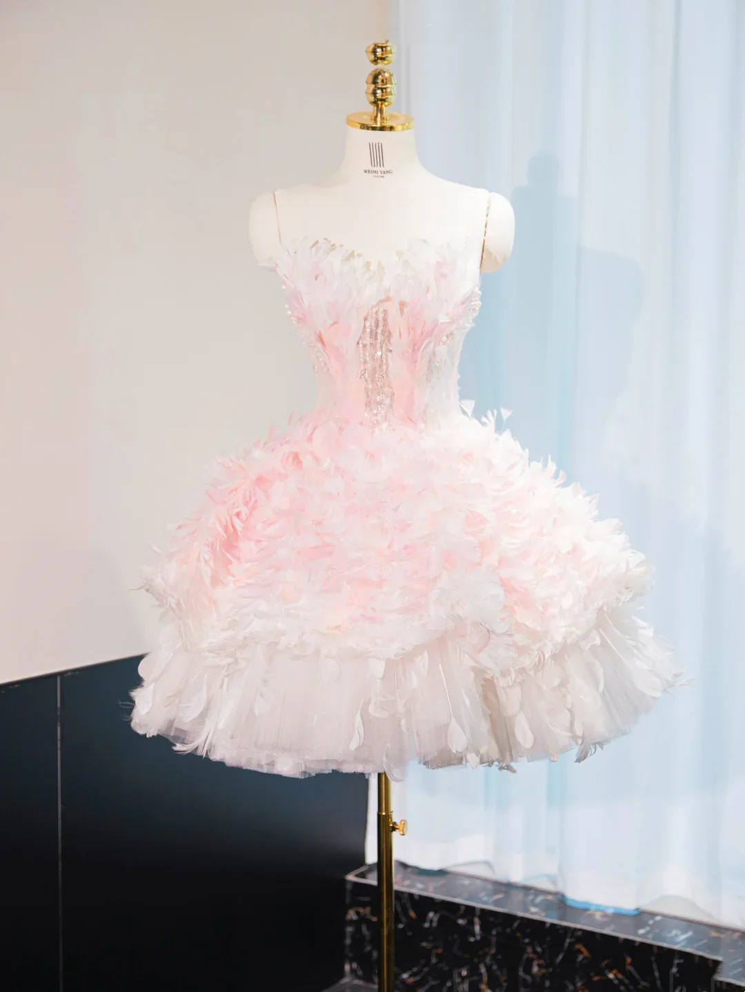 Cute Ball Gown Sweetheart Light Pink Tulle Short Mini Formal 8th Grade Homecoming Dresses Middle School Cocktail Dress Hoco Outfits DH2562 - Deanwangkt