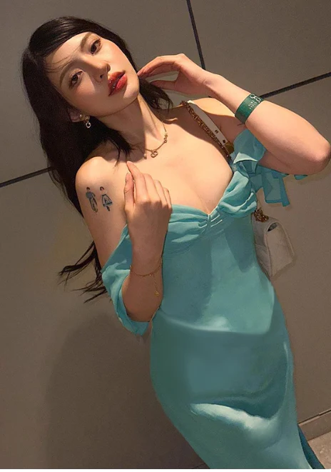 Sexy Off-the-shoulder Mermaid Satin Chiffon Long Prom Dresses, Blue Formal Evening Dresses DP3024 - Deanwangkt