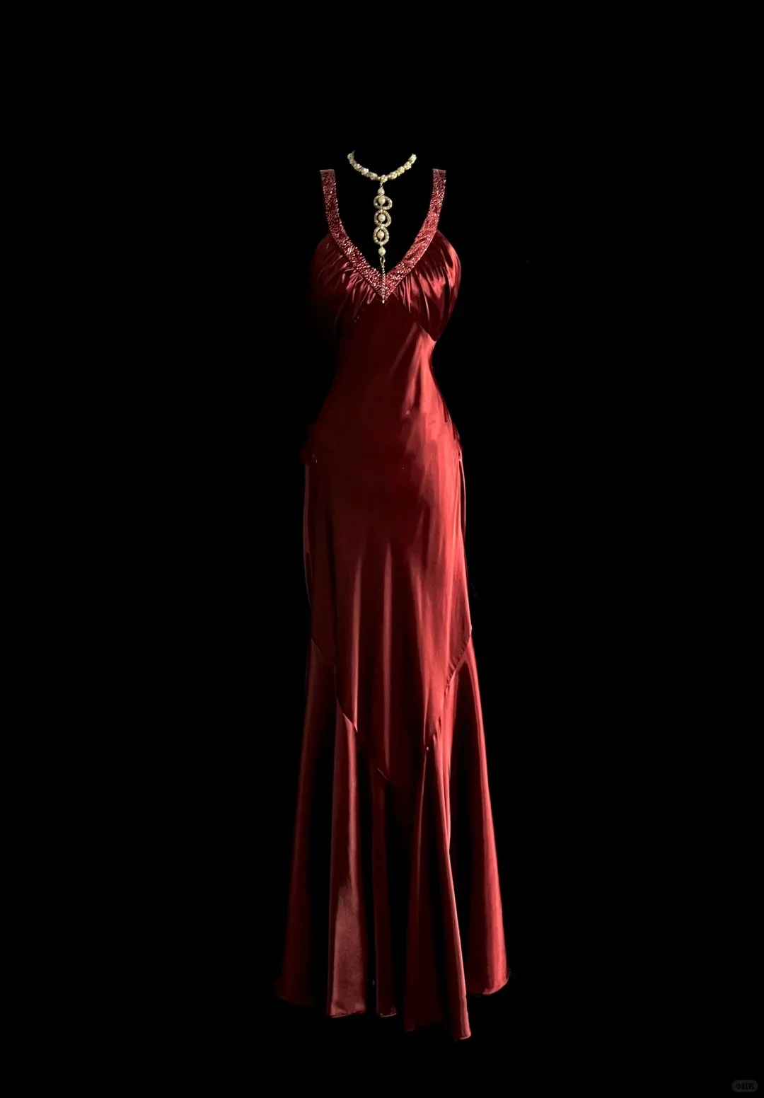 Elegant Glamour Mermaid Straps Burgundy Satin Backless Long Prom Dresses Party Dress Evening Dress DP917 - Deanwangkt