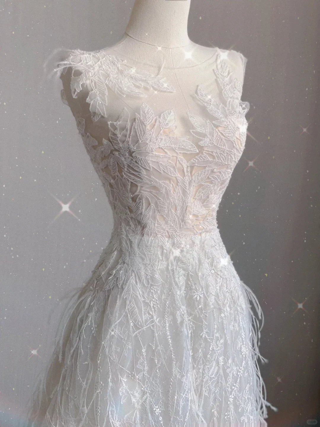 Luxury Ball Gown Scoop Neckline Long White Lace Wedding Dresses Bride Dress DP358 - Deanwangkt