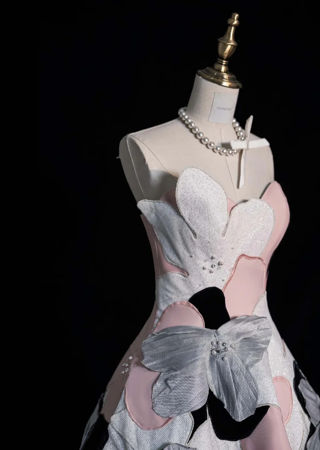 Fairy Chicken Heart A-Line Short Prom Dress with Appliqué, Pink Birthday Dress DP3789 - Deanwangkt