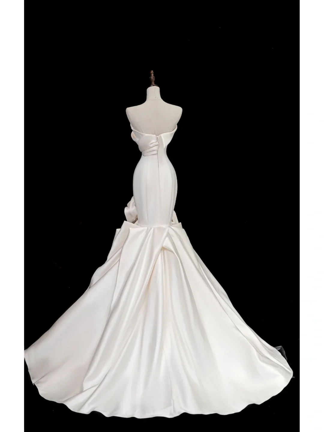 Timeless Bridal Gown Mermaid Strapless Satin Long Wedding Dresses Elegant Bridal Gowns DH874 - Deanwangkt