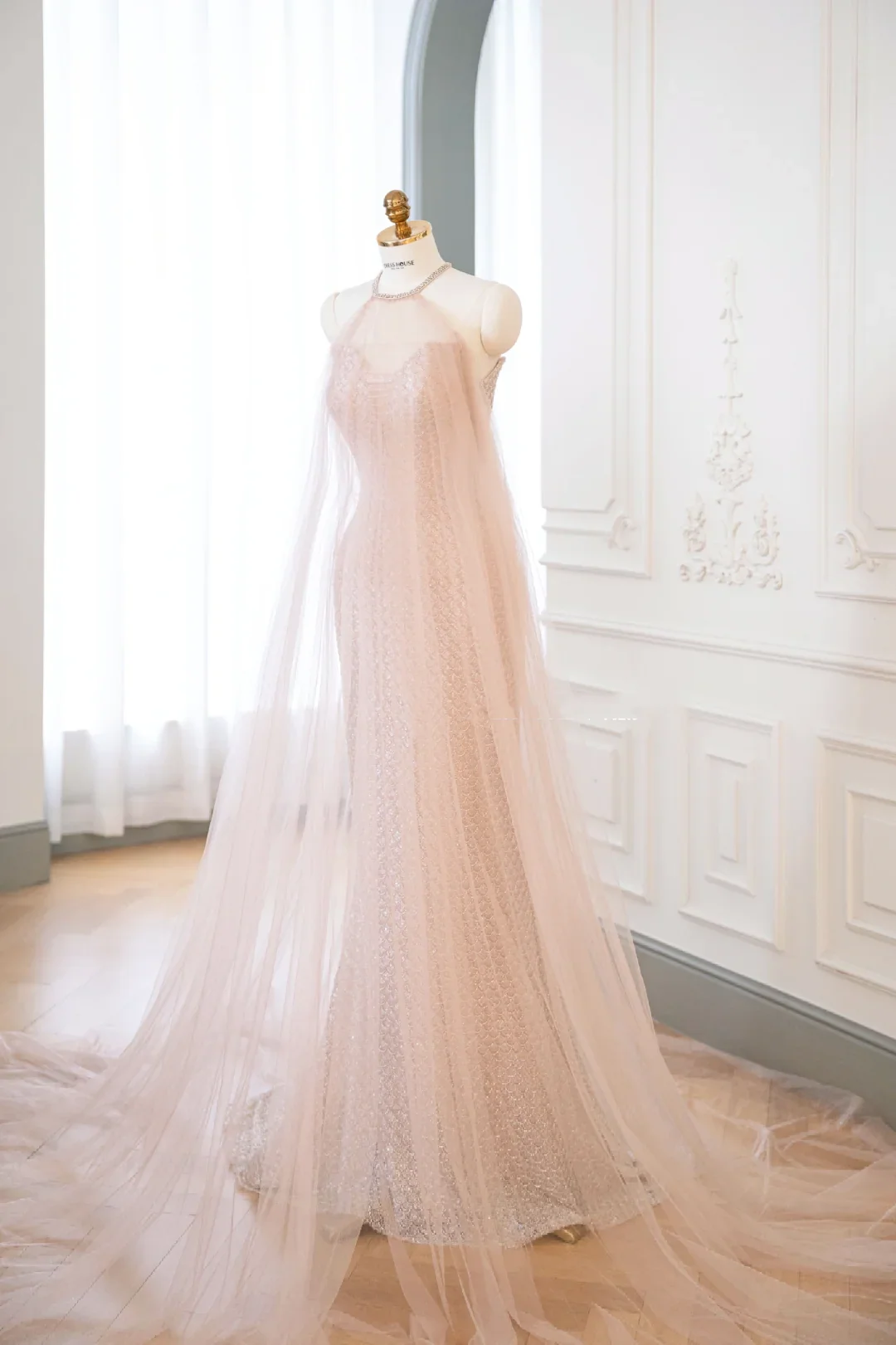 Elegant Glamour Mermaid Halter Pink Sequin Prom Gowns Party Dress Classy Gowns Evening Dresses DP893 - Deanwangkt