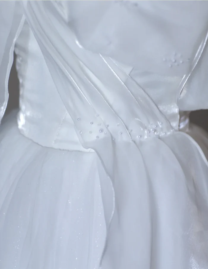 Dreamy Ball Gown Off The Shoulder Tulle Long White Wedding Dresses Summer Brides Dress DP517 - Deanwangkt