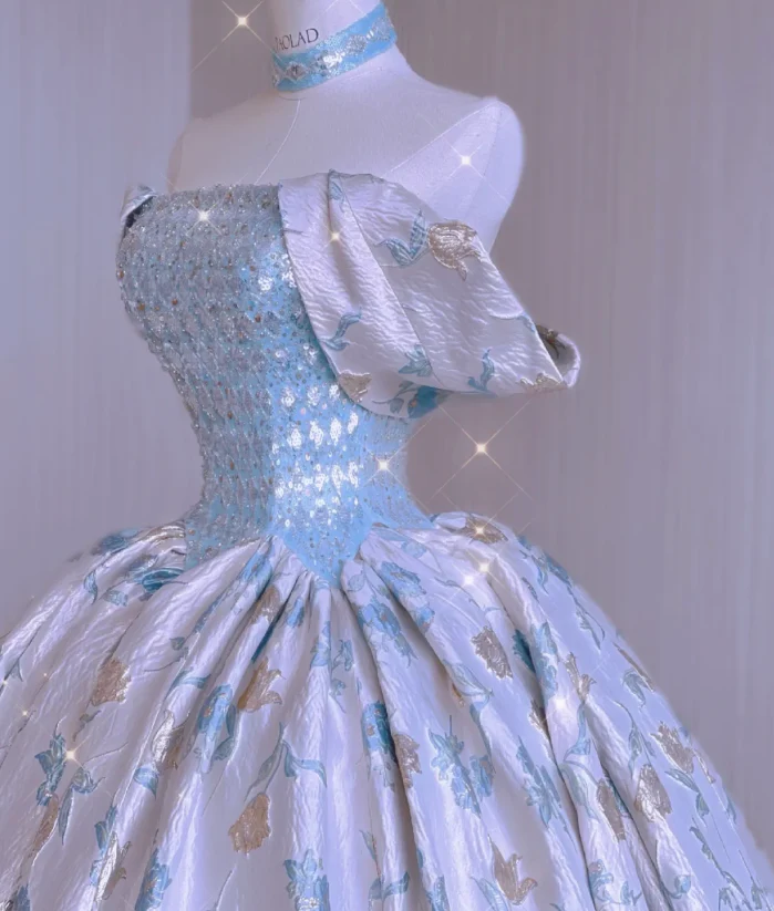 Modest Ball Gown Off The Shoulder Long Prom Dresses High School Outfits Graduation Dress Evening Dresses DP438 - Deanwangkt