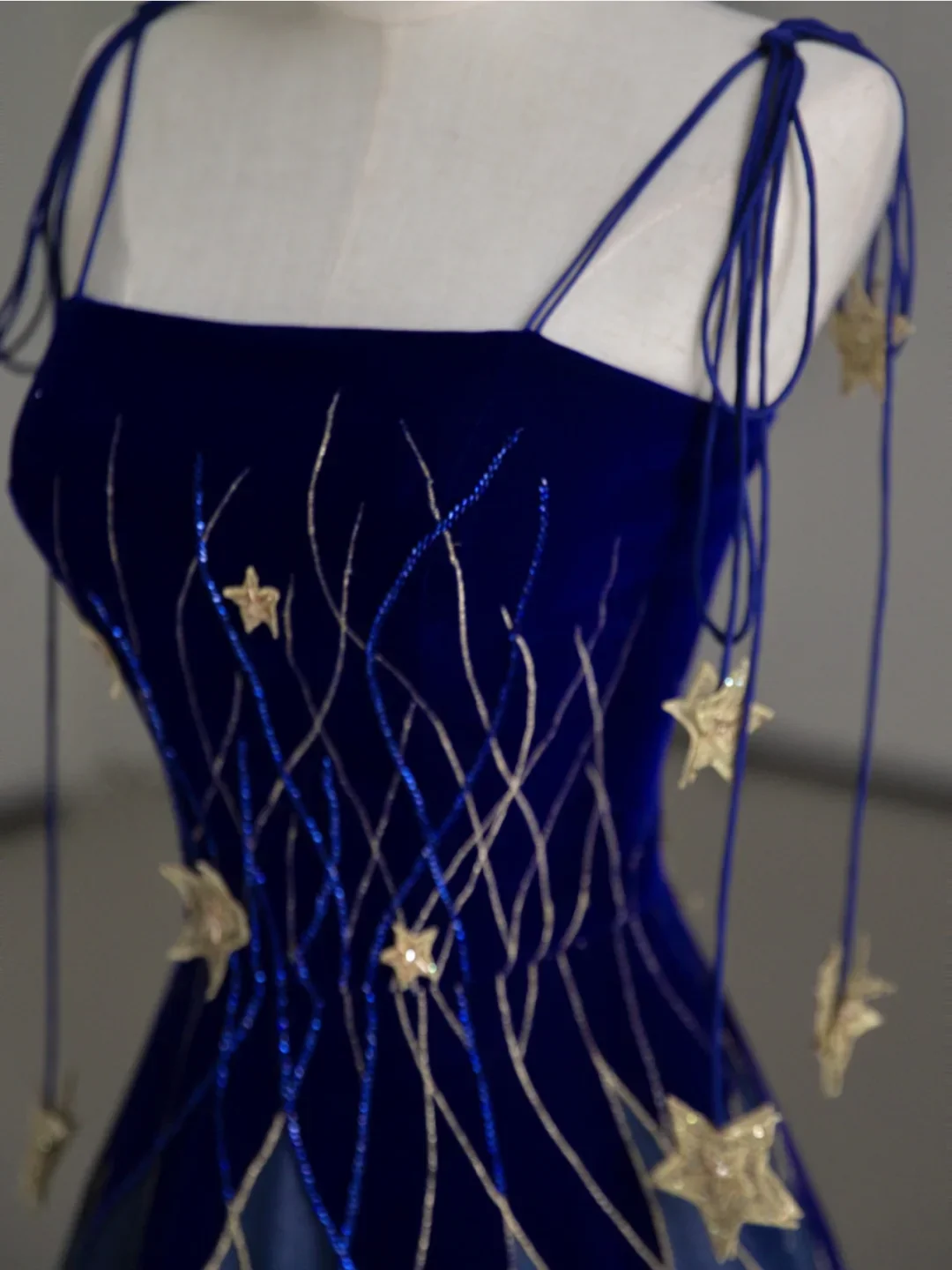 Classy Ball Gown Straps Blue Tulle Prom Dresses Birthday Dresses Dance Party Dress Graduation Prom Dresses DP506 - Deanwangkt