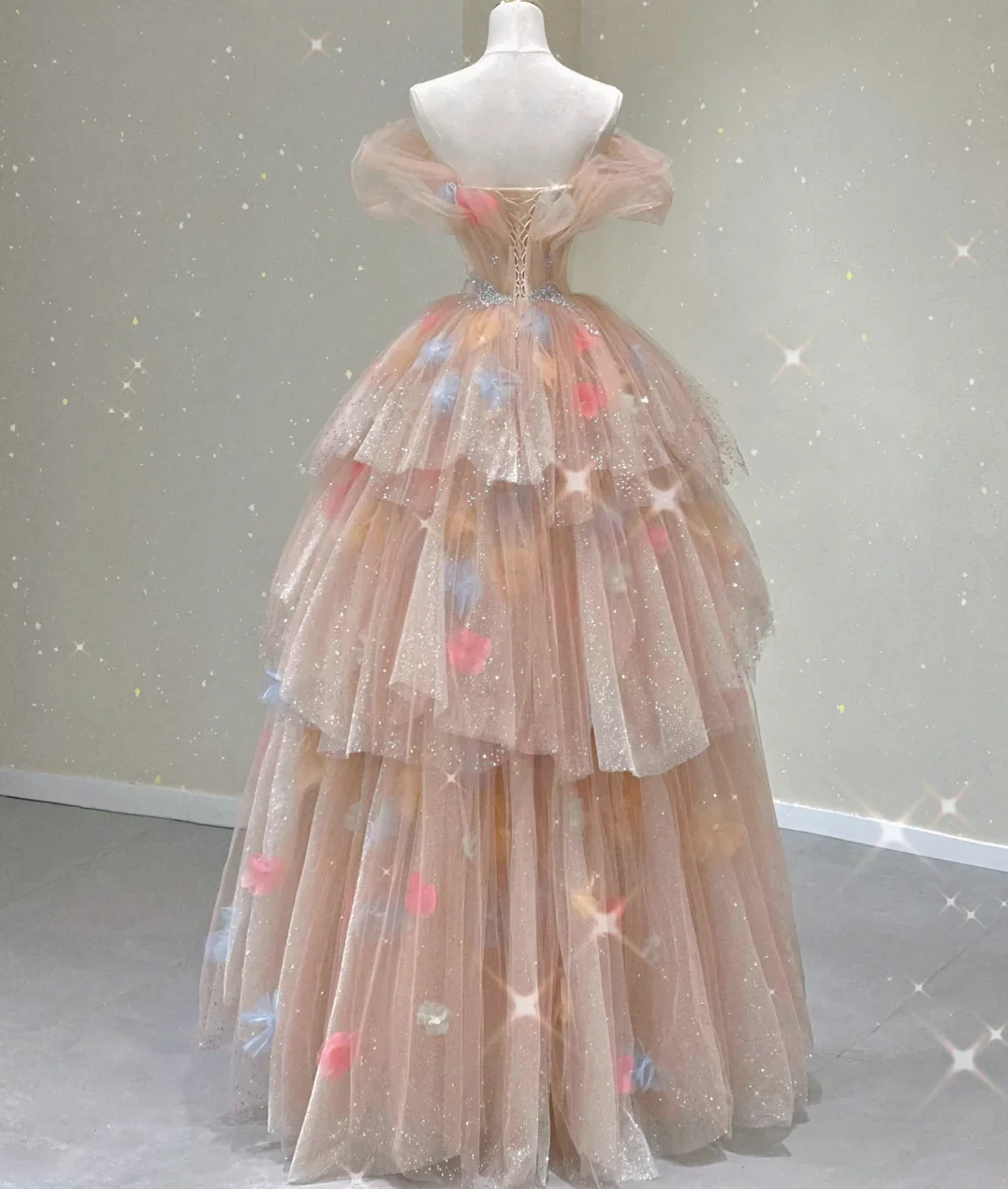 Modest Ball Gown Off The Shoulder Pink Long Prom Dresses High School Outfits Graduation Dress Evening Dresses DP425 - Deanwangkt