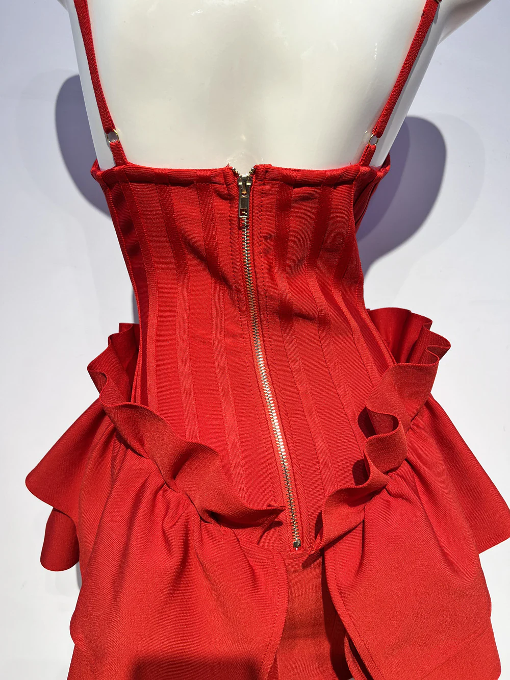 Cute A Line Spaghetti Straps Red Satin Formal Homecoming Dresses 16th Birthday Outfits Graduation Dress Short Mini Hoco Dresses DH2548 - Deanwangkt