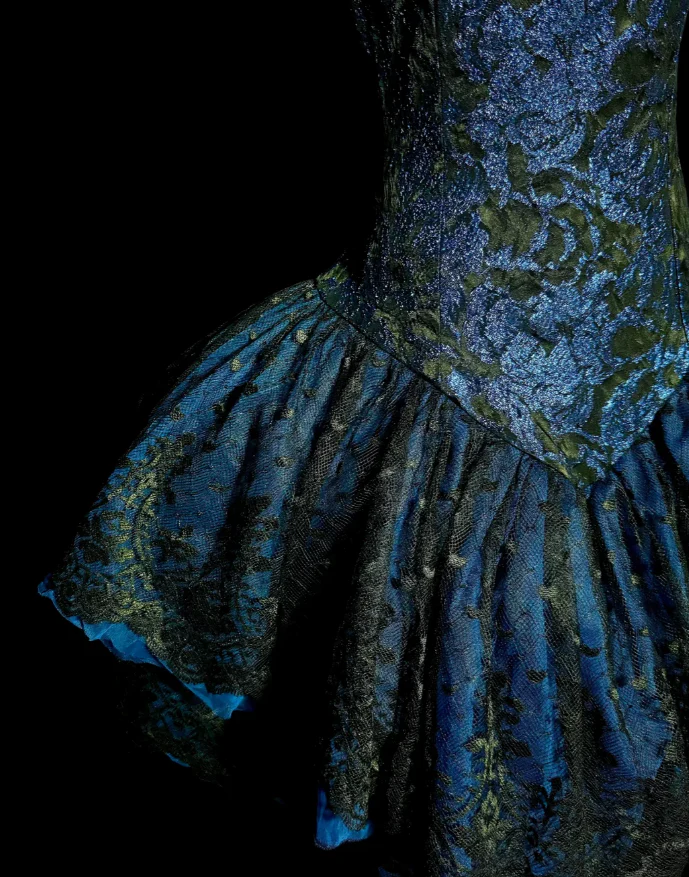 Classy Ball Gown Spaghetti Straps Navy Blue Lace Short Homecoming Dress Summer Hoco Dresses Cocktail Dress DP907 - Deanwangkt