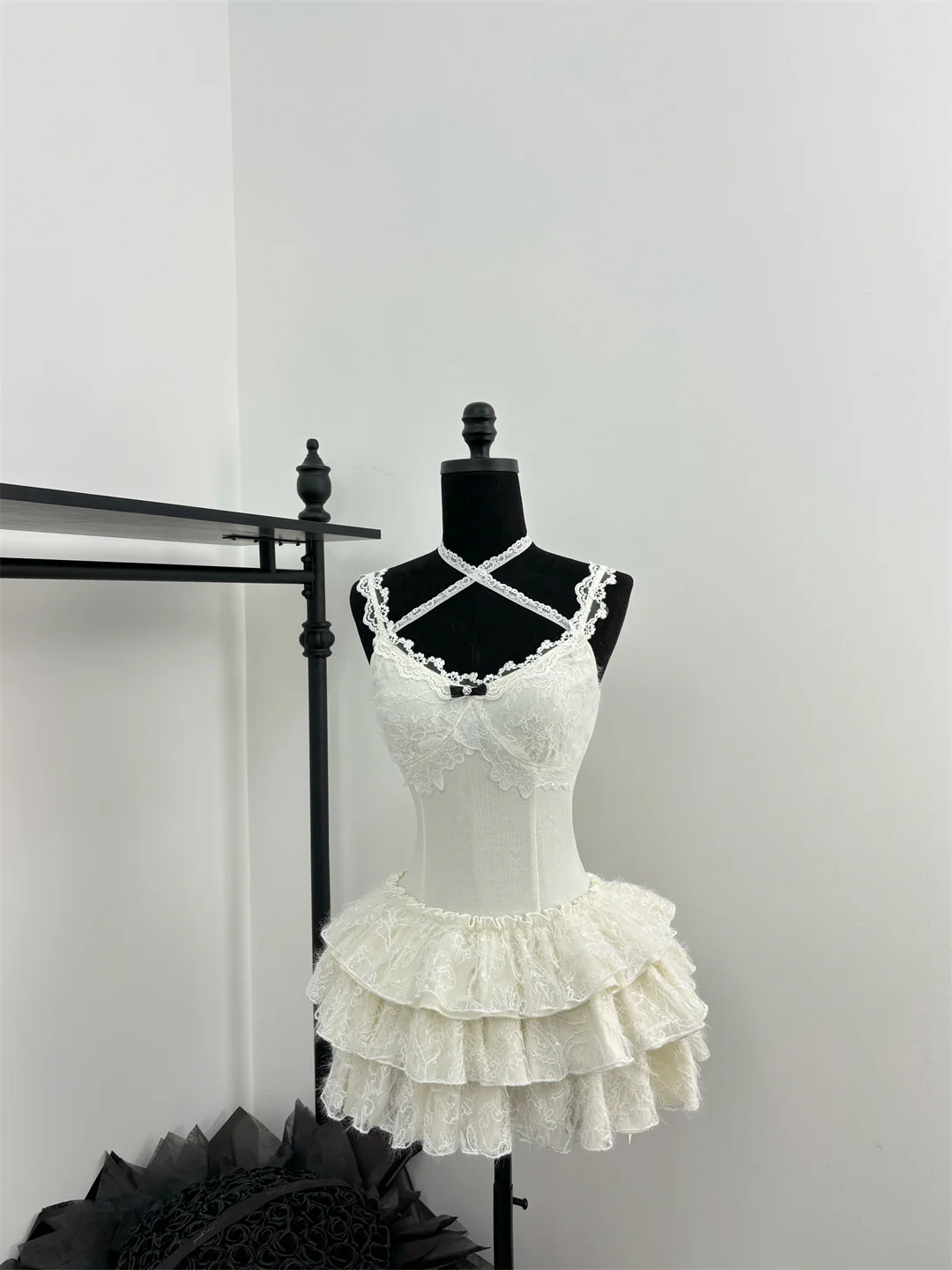 Cute Spaghetti Straps Ballet Skirt Ruffles Summer Dress Holiday Party Outfits For Women DP0091 - Deanwangkt