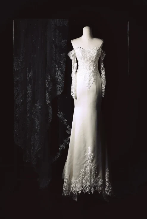 Timeless Strapless Mermaid Wedding Dresses Tulle Applique White Bridal Gowns DP3348 - Deanwangkt