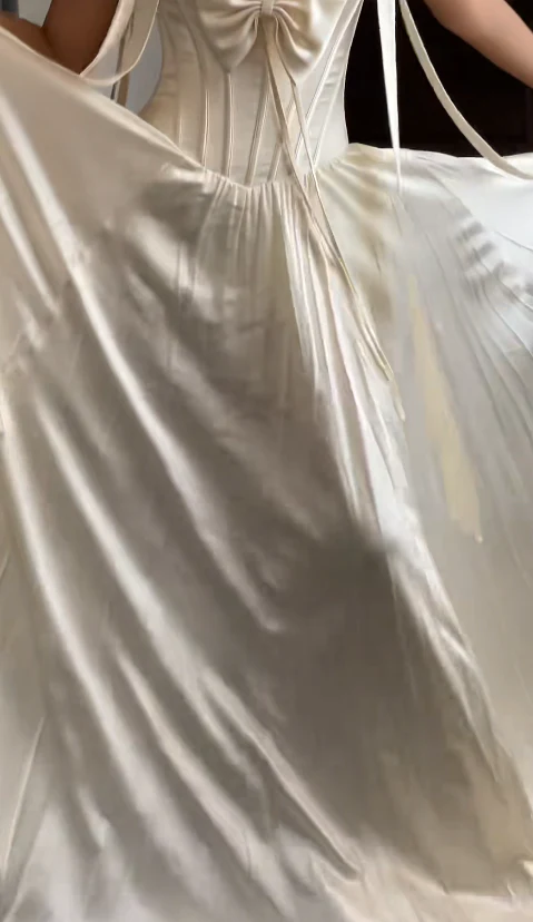 Simple Sheath Off-the-shoulder Wedding Dresses, Ivory Bridal Gowns DP3181 - Deanwangkt