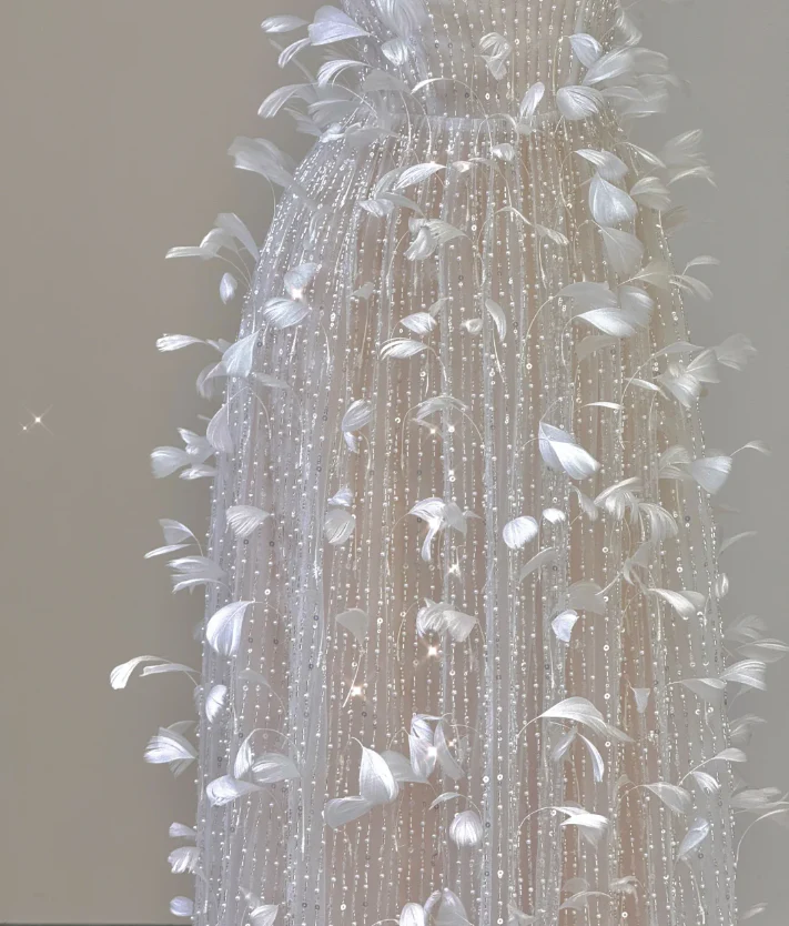 Classy A Line Square Neckline Champagne Tulle Long Prom Dresses P0003 - Deanwangkt