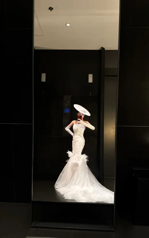 Elegant Strapless Mermaid Wedding Dresses Sleeveless Tulle White Bridal Gowns DP3347 - Deanwangkt