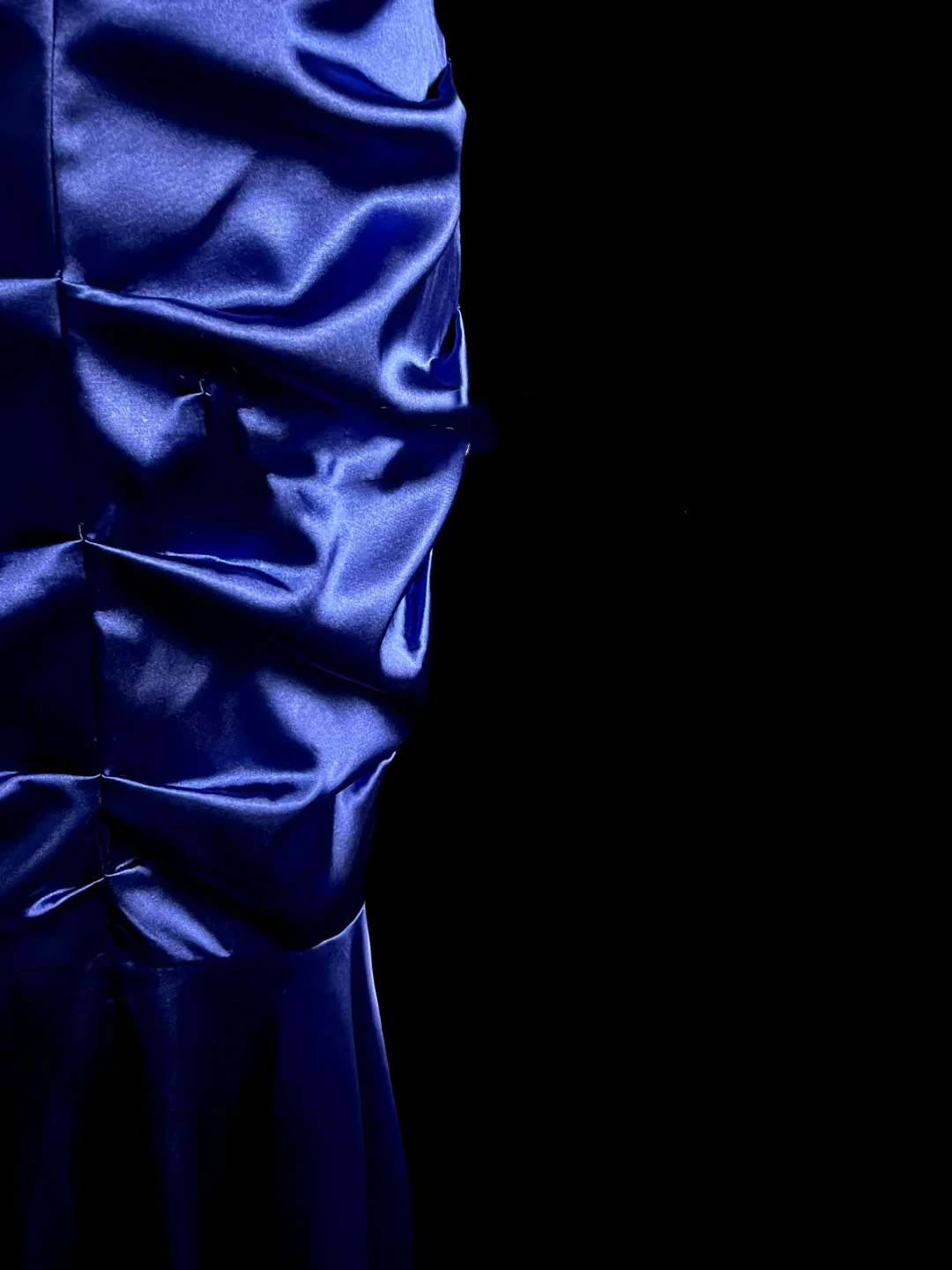 Elegant Glamour Mermaid Halter Royal Blue Satin Long Prom Dresses Party Dress Evening Dress DP911 - Deanwangkt