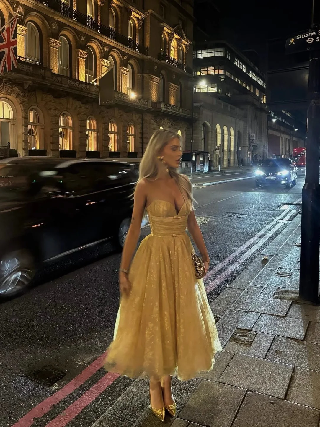 Pretty A Line Sweetheart Lace Yellow Formal Homecoming Dresses 21st Birthday Outfits Graduation Dress Cocktail Dresses DH2463 - Deanwangkt