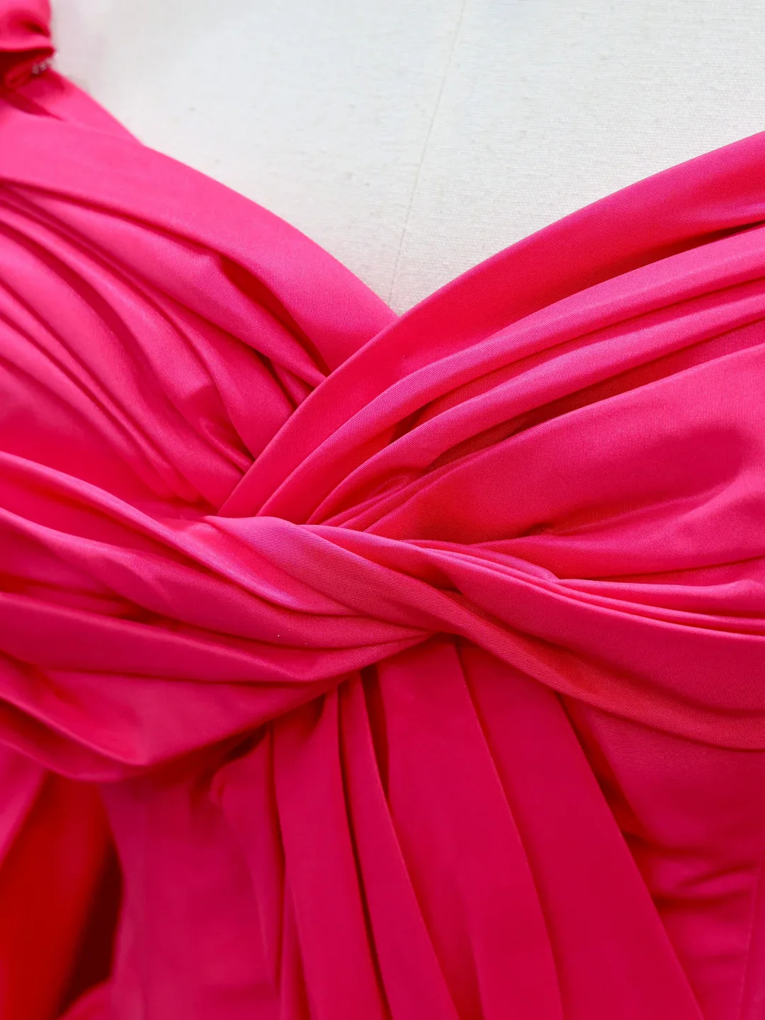 Elegant Glamour Ball Gown Hot Pink Satin Long Prom Dress Party Dress Evening Dresses DP865 - Deanwangkt