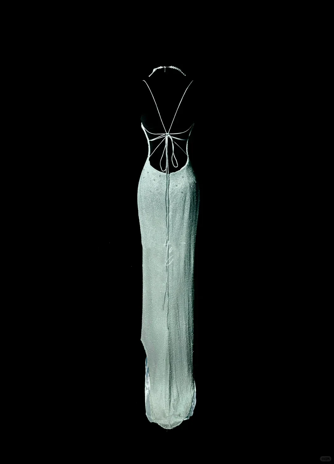 Vintage Mermaid Spaghetti Straps Backless Sequin Mint Green Long Prom Dress Party Dress Graduation Dresses DP2080 - Deanwangkt