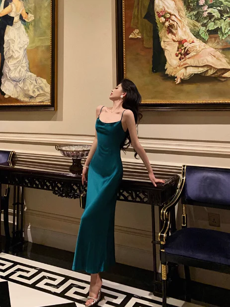 Sexy Mermaid Spaghetti Straps 21st Birthday Dress Holiday Party Birthday Outfits For Women DP0175 - Deanwangkt