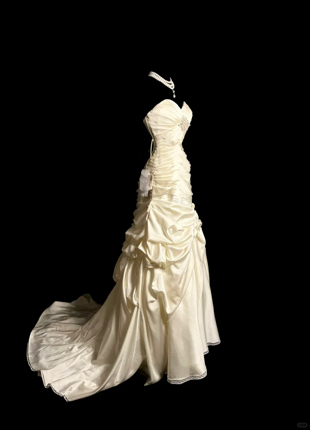 Vintage Wedding Dress Mermaid Sweetheart Ivory Long Wedding Dresses Retro 1970s Bridal Gowns DP2055 - Deanwangkt