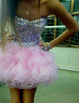 Modest Ball Gown Sweetheart Pink Tulle Formal Homecoming Dresses 8th Grad Dance Graduation Dress Short Hoco Dresses DH2576 - Deanwangkt