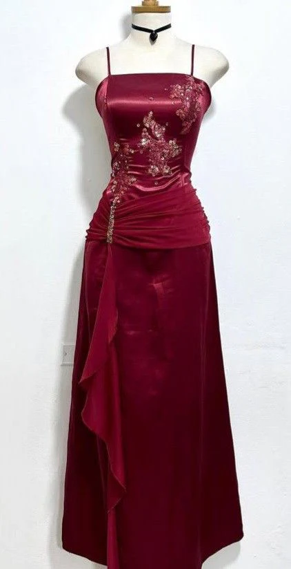Sexy Burgundy Prom Party Dress Long Formal Evening Dress Long Formal Dress DP285 - Deanwangkt