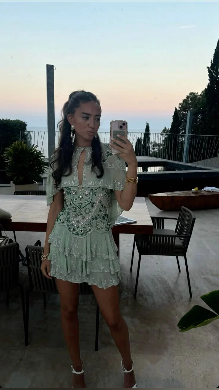 Vintage A Line Spaghetti Straps Chiffon Formal 8th Grade Homecoming Dresses Summer Middle School Hoco Dress 18th Birthday Outfits DH1080 - Deanwangkt