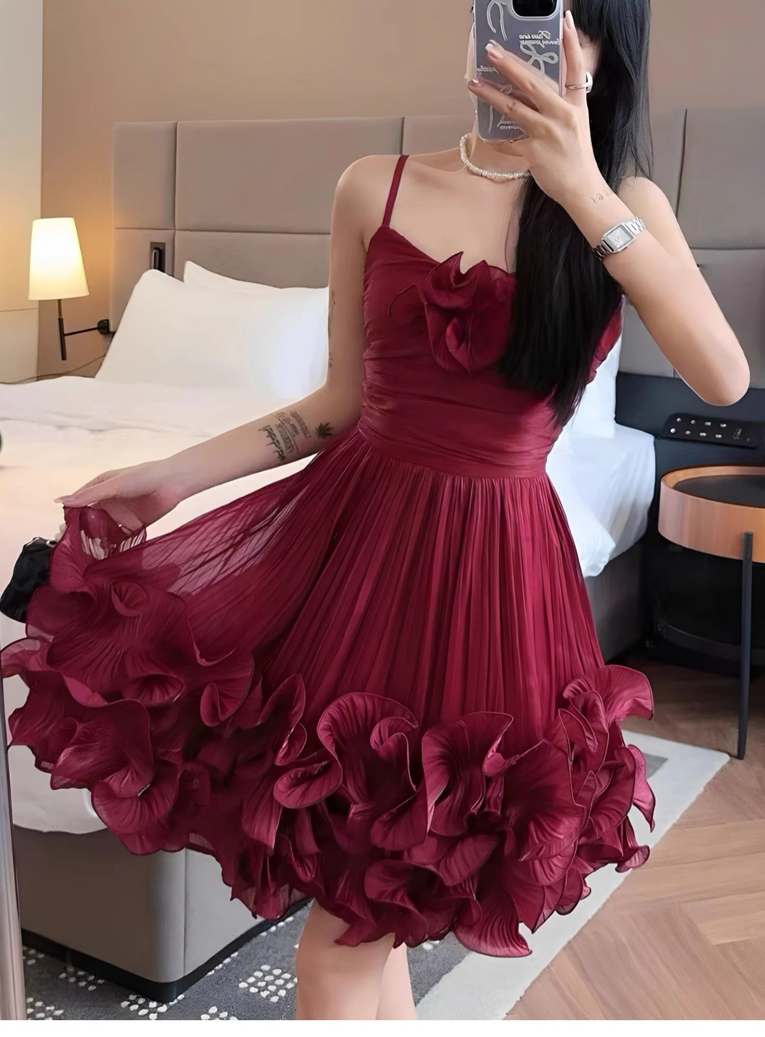 Modest Ball Gown Spaghetti Straps Dusty Blue Formal Homecoming Dresses Short 16th Birthday Outfits Graduation Dress Mini Hoco Dresses DH2531 - Deanwangkt