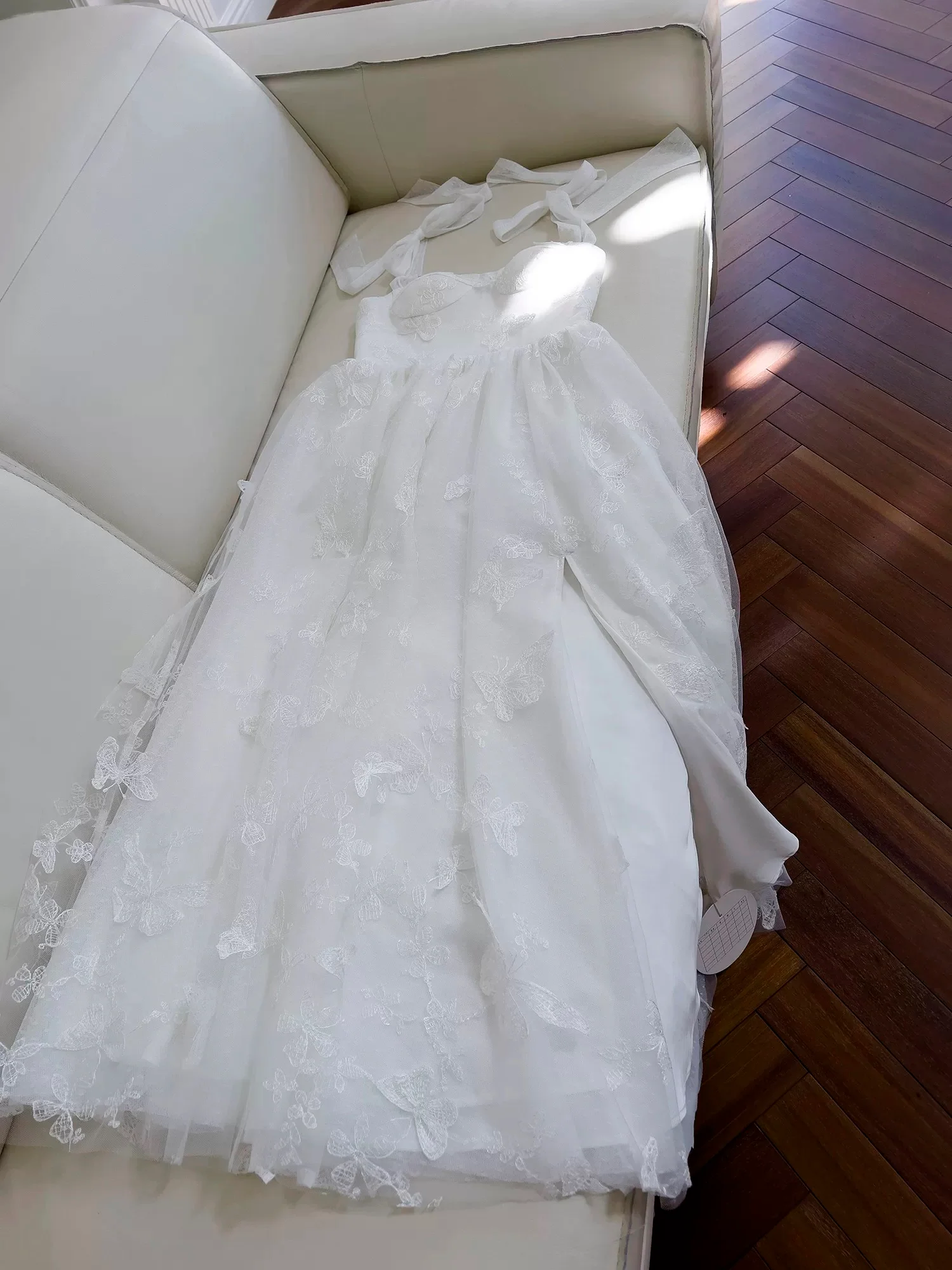 Elegant A line Straps White Lace Sleeveless Long Evening Party Gowns Evening Formal Dresses Prom Dress W943 - Deanwangkt