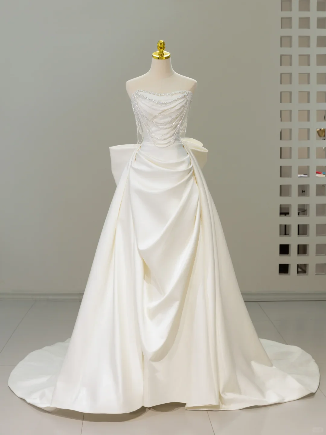 Timeless Bridal Dress Mermaid Sweetheart Satin White Long Wedding Dress Boho Wedding Dresses Modest Wedding Gowns DH2066 - Deanwangkt