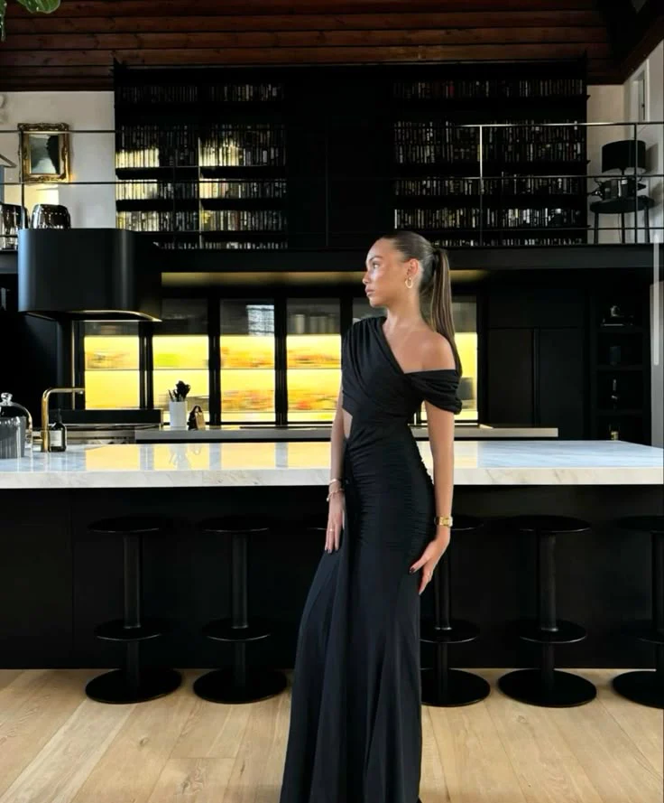 Gorgeous Mermaid Off The Shoulder Black Evening Dress Prom Dresses Formal Summer Wedding Guest Dresses Wedding Guest Outfits DP2135 - Deanwangkt