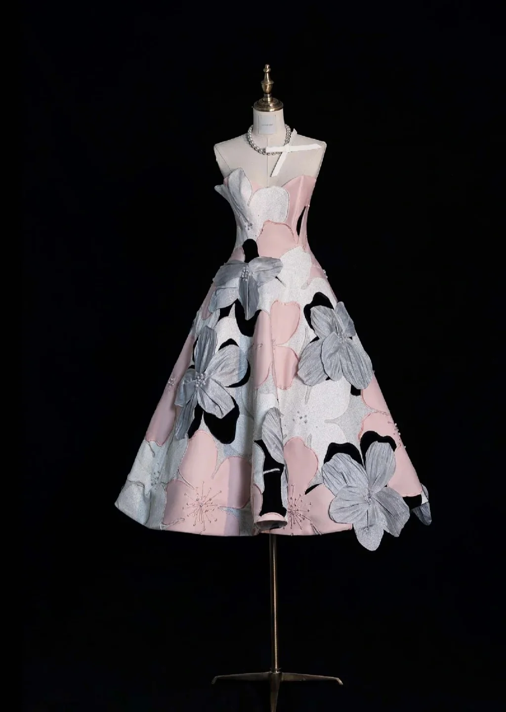 Fairy Chicken Heart A-Line Short Prom Dress with Appliqué, Pink Birthday Dress DP3789 - Deanwangkt