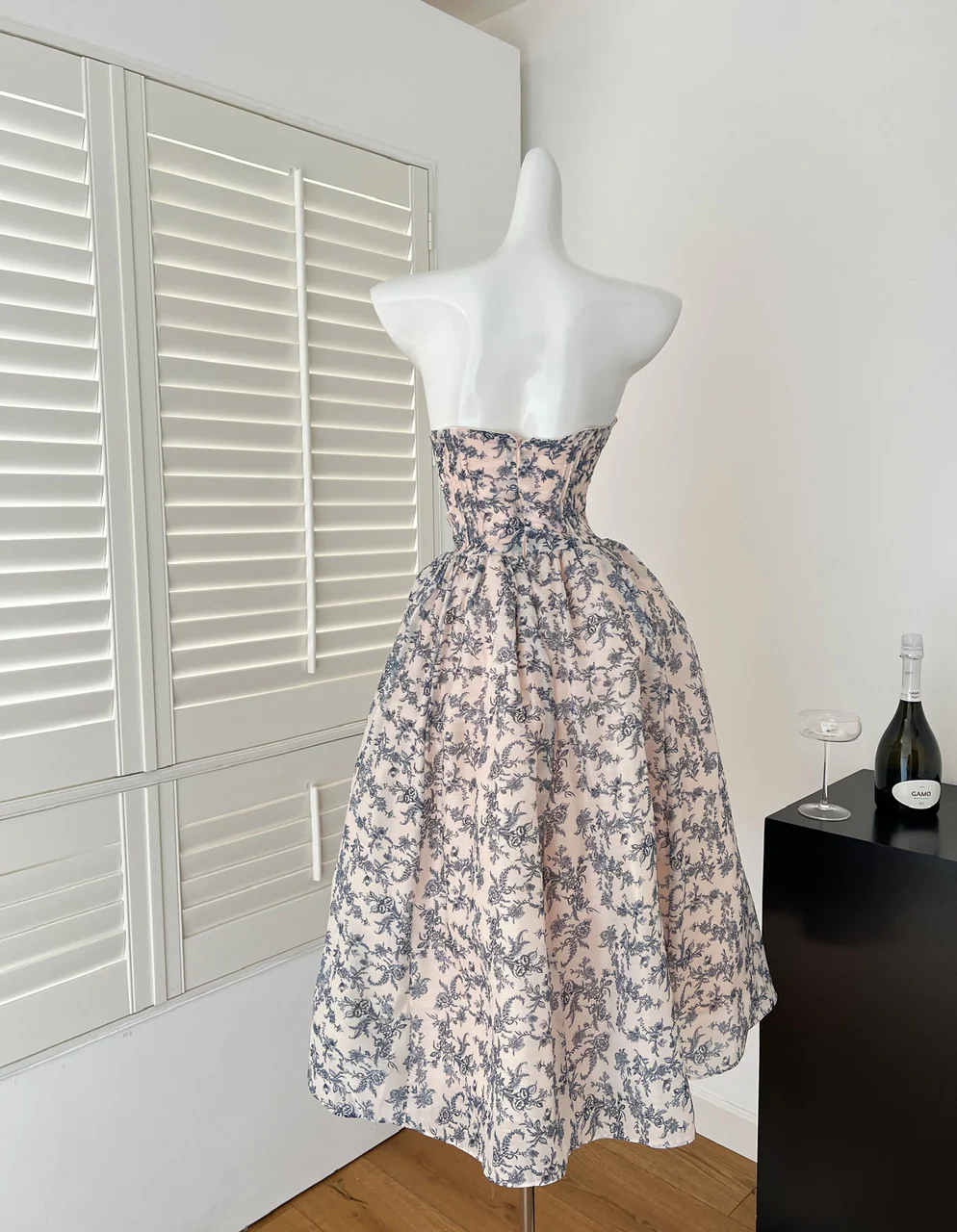 Sexy Ball Gown Sweetheart Floral Summer Dress Holiday Party Outfits For Women DP0082 - Deanwangkt