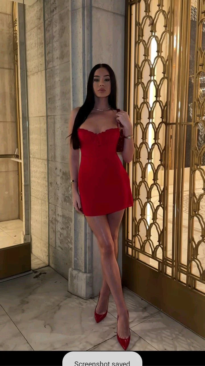 Trendy Sheath Spaghetti Straps Red Sleeveless Formal Short 8th Grade Baddie Homecoming Dress Summer Middle School Hoco Dresses Cocktail Dress Birthday Outfits W0626 - Deanwangkt