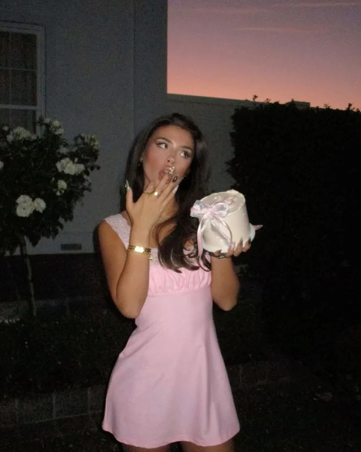 Cute A line Square Neckline Pink Short Summer Birthday Dress Hoco Dress Birthday Outfit 18th Birthday Mini Party Dresses DP1028 - Deanwangkt