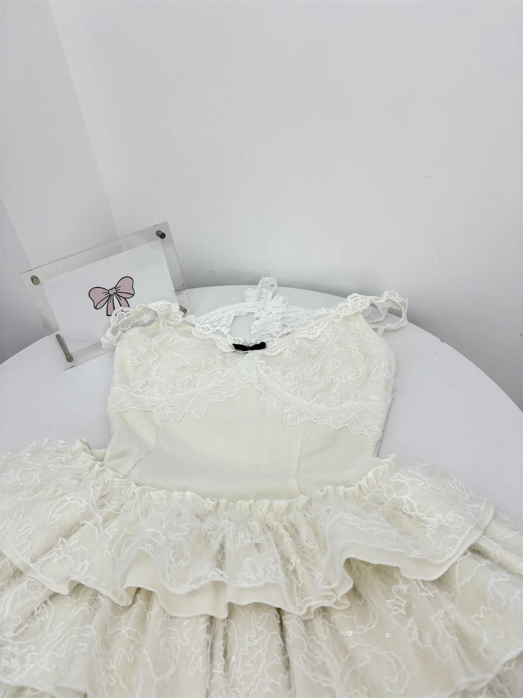 Cute Spaghetti Straps Ballet Skirt Ruffles Summer Dress Holiday Party Outfits For Women DP0091 - Deanwangkt