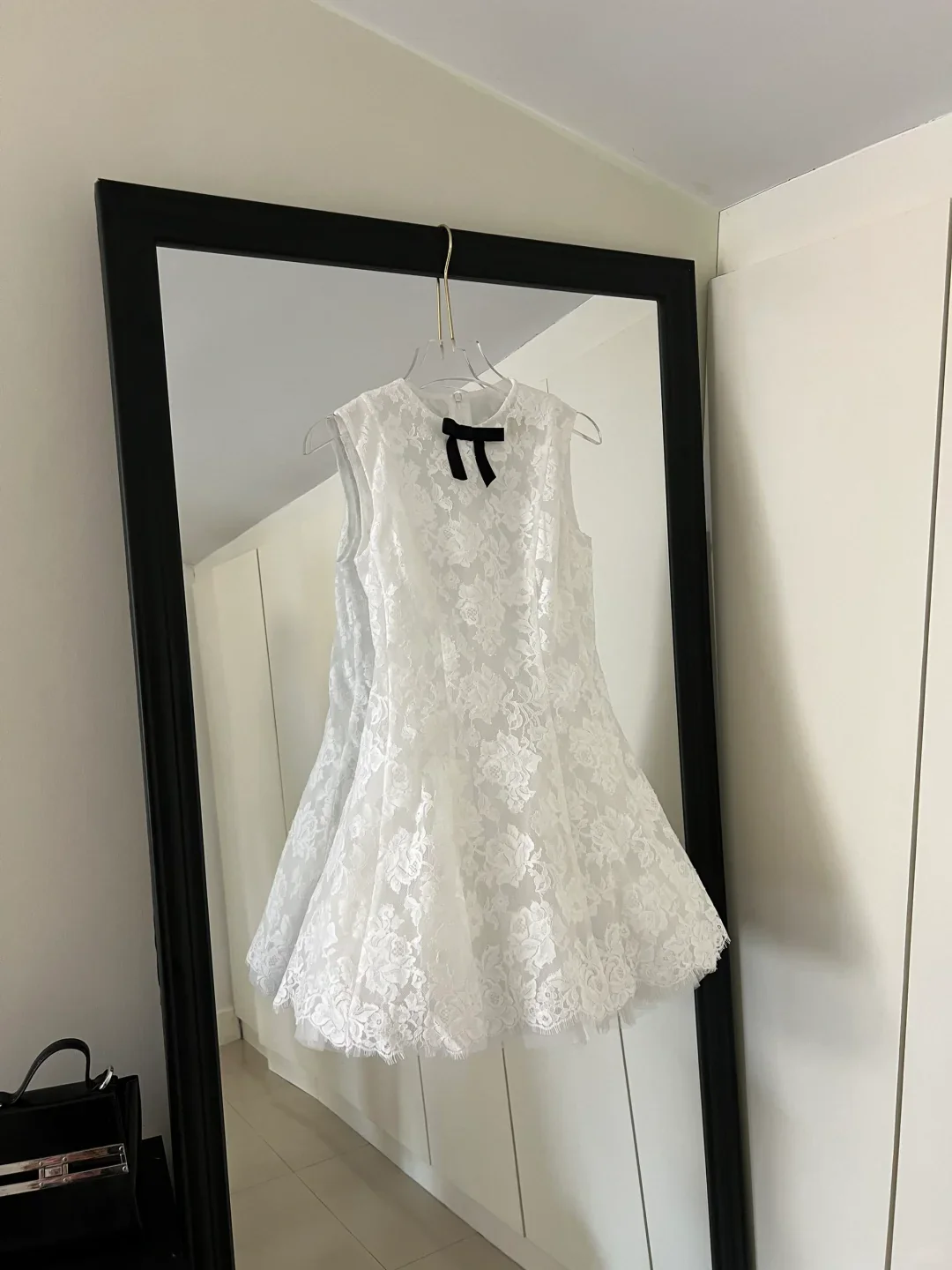 Cute A line Scoop Neck White Lace Formal Short 8th Grade Homecoming Dress Summer Middle School Hoco Dresses Birthday Outfits W994 - Deanwangkt
