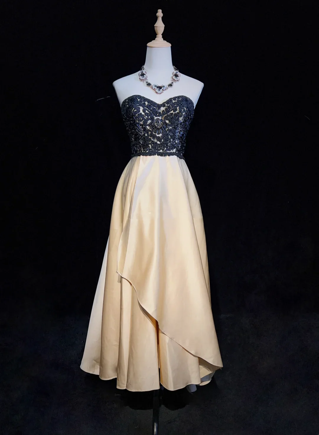 Vintage A Line Sweetheart Satin Formal 7th Grade Homecoming Dresses Middle School Tea Length Prom Dress Hoco Outfits DH1335 - Deanwangkt